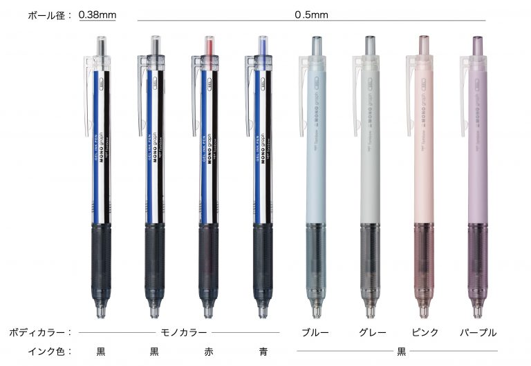 02
トンボ鉛筆 水性ゲルボールペン モノグラフライト
カラー