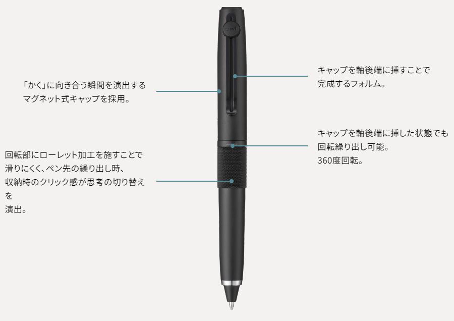 04
三菱鉛筆 uniball ZENTO シグニチャーモデル 回転繰り出し式3色ボールペン
特徴